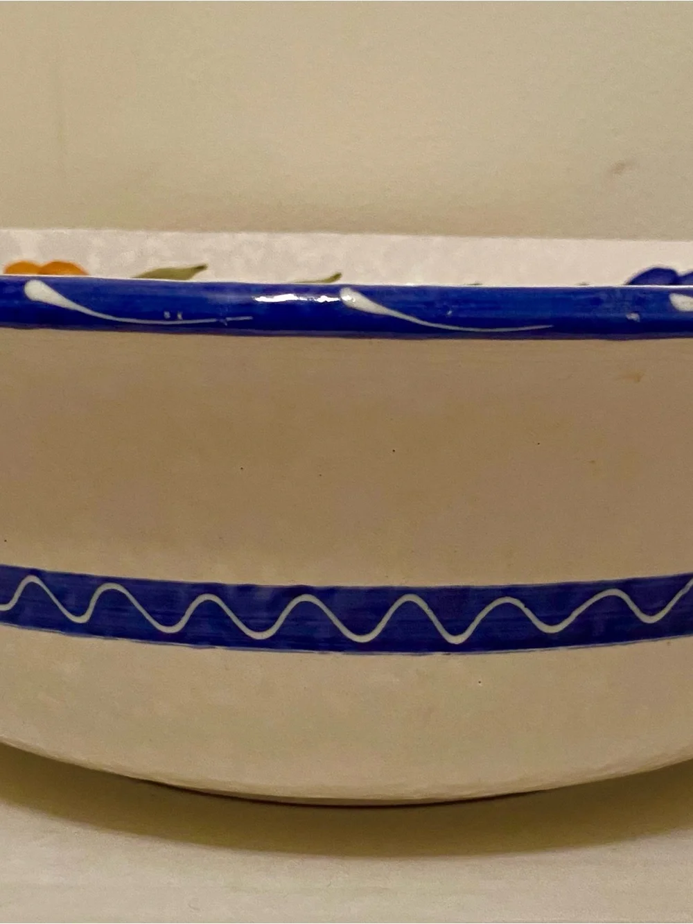Vintage Furio Made in Italy Ceramic Floral Large 12